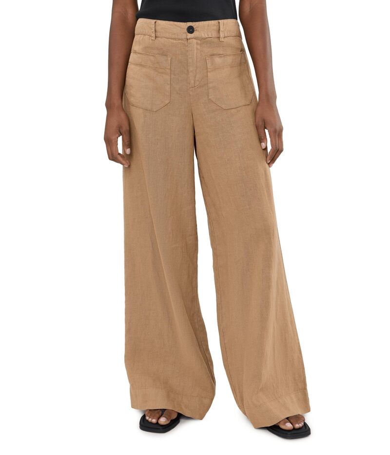 サンクチュアリー レディース ボトムス カジュアルパンツ ワイドレッグ リネン Sanctuary The Linen Marine Wide Leg Toasted Coconut｜ReVida 店