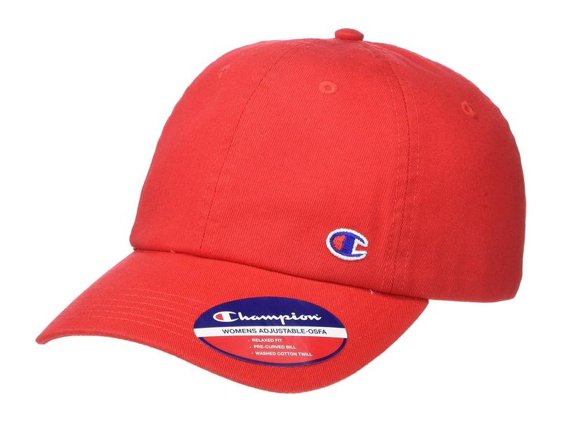 red champion dad hat