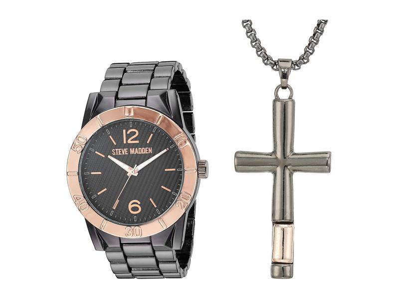 新着商品 スティーブ マデン メンズ 腕時計 アクセサリー Cruz Pendant And Watch Set Smws080 Silver 正規店仕入れの Szatmarkerhaz Hu