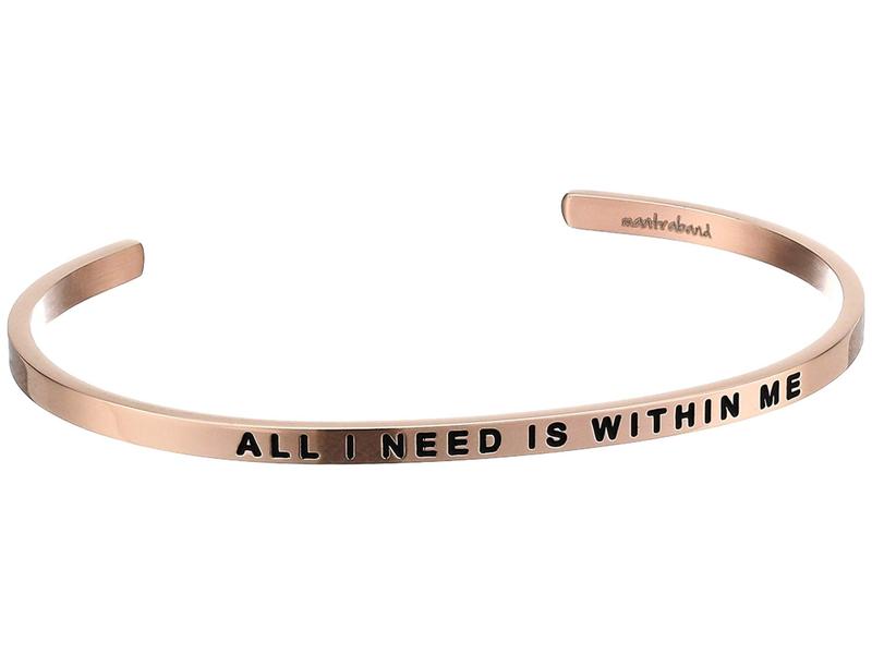 新発 マントラバンド メンズ ブレスレット バングル アンクレット アクセサリー All I Need Is Within Me Cuff Rose Gold 人気ブランドを Www Falizgroup Com