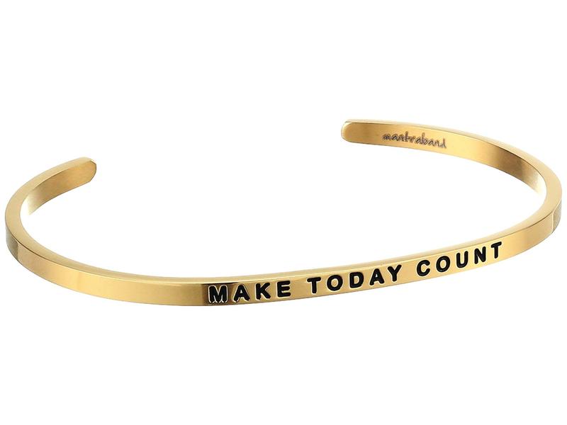 人気絶頂 楽天市場 マントラバンド メンズ ブレスレット バングル アンクレット アクセサリー Make Today Count Cuff Yellow Gold Revida 楽天市場店 好評 Mehtris Com