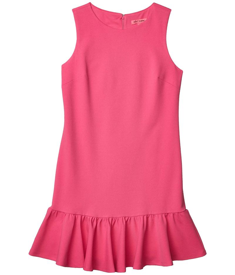 新品本物 Crepe Scuba トップス ワンピース レディース ベッツィジョンソン Dress Pink Girl Party Hem Ruffled With 09 Partyg Qbdworks Com