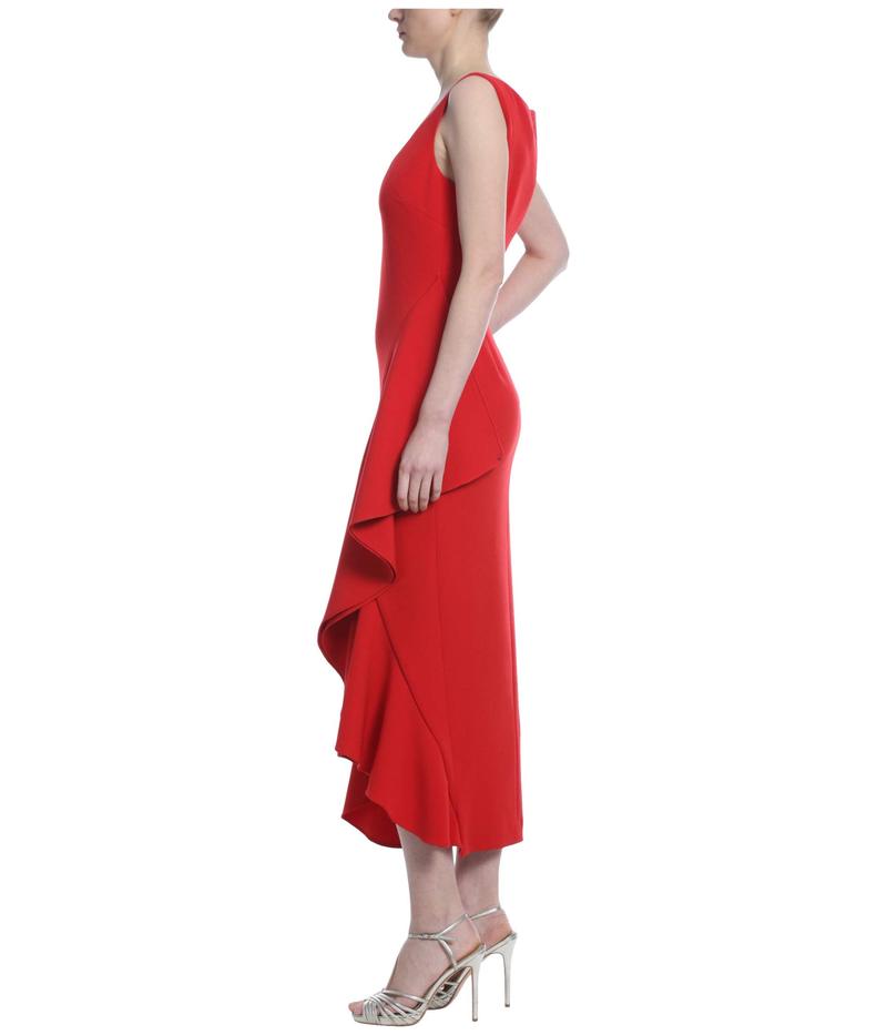 バッジェリーミシュカ レディース ワンピース トップス Side Ruffle Cocktail Dress Sriracha