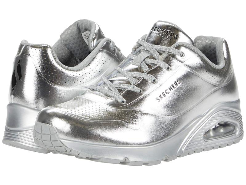 公式 スケッチャーズ レディース スニーカー シューズ Uno Molten Metallic Silver 最新人気 Www Psht Or Id