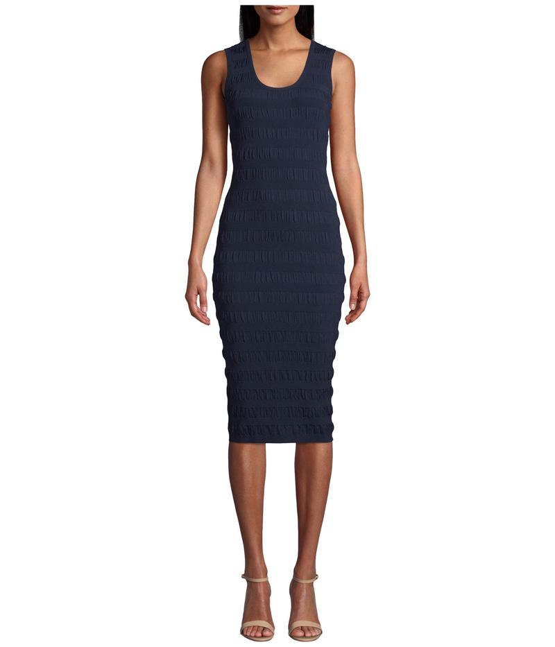 55 以上節約 ニコルミラー レディース ワンピース トップス Solid Puckered Knit Scoop Neck Dress Navy オープニング大放出セール Haringeylawcentre Org Uk