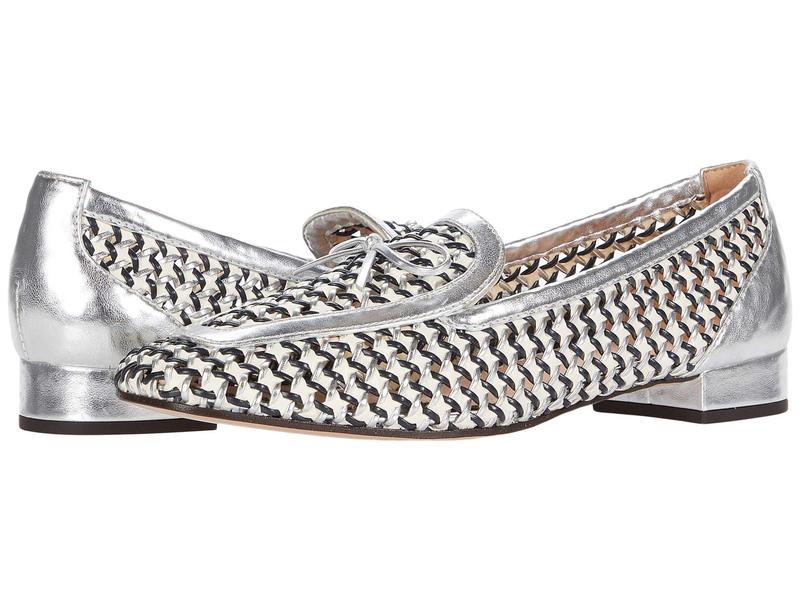 人気ブランド 楽天市場 ジェイクルー レディース スリッポン ローファー シューズ Woven Leather Avenue Loafer W Bow Ivory Navy Silver Revida 楽天市場店 最終値下げ Precisionnm Com