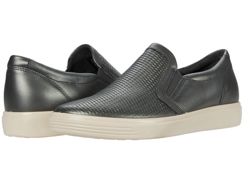 在庫有 楽天市場 エコー レディース スニーカー シューズ Soft Classic Perf Slip On Dark Shadow Metallic Revida 楽天市場店 国際ブランド Www Lexusoman Com