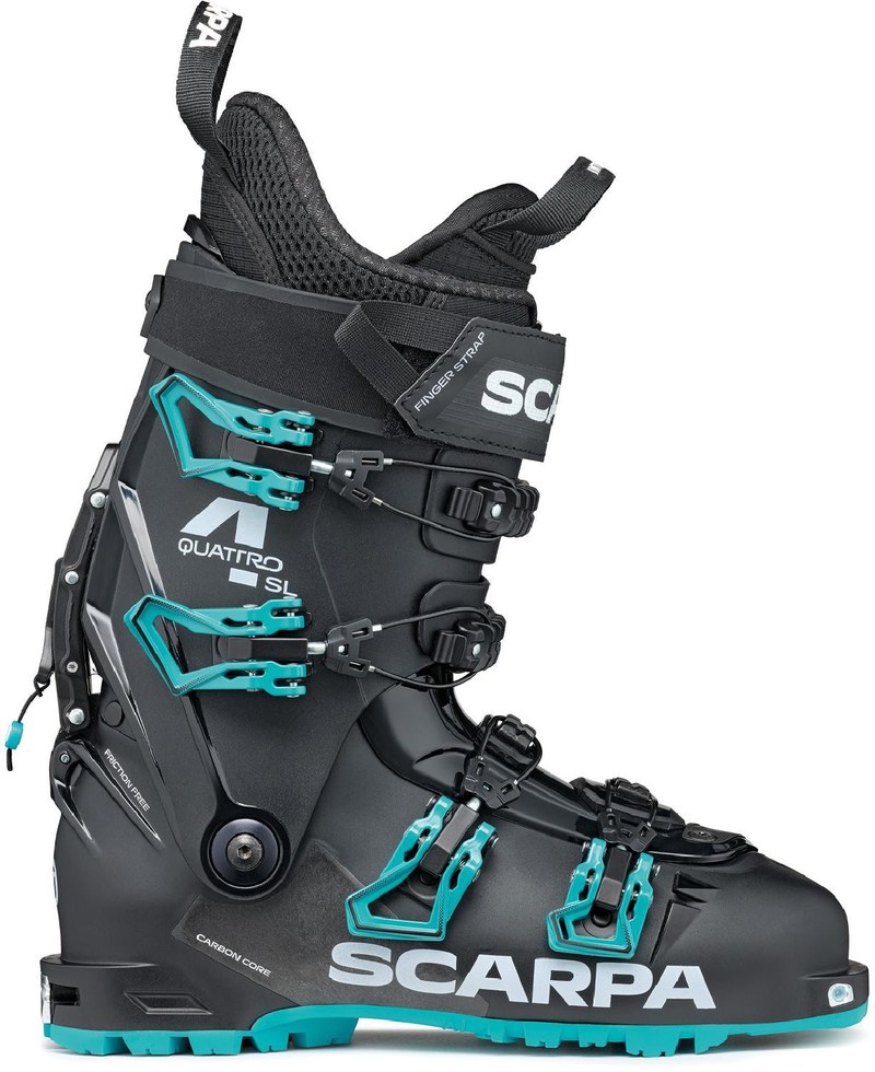 【送料無料】 スカルパ レディース ブーツ・レインブーツ シューズ 4-Quattro SL Ski Boots - Women's - 2022/2023 BLACK/LAGOON画像