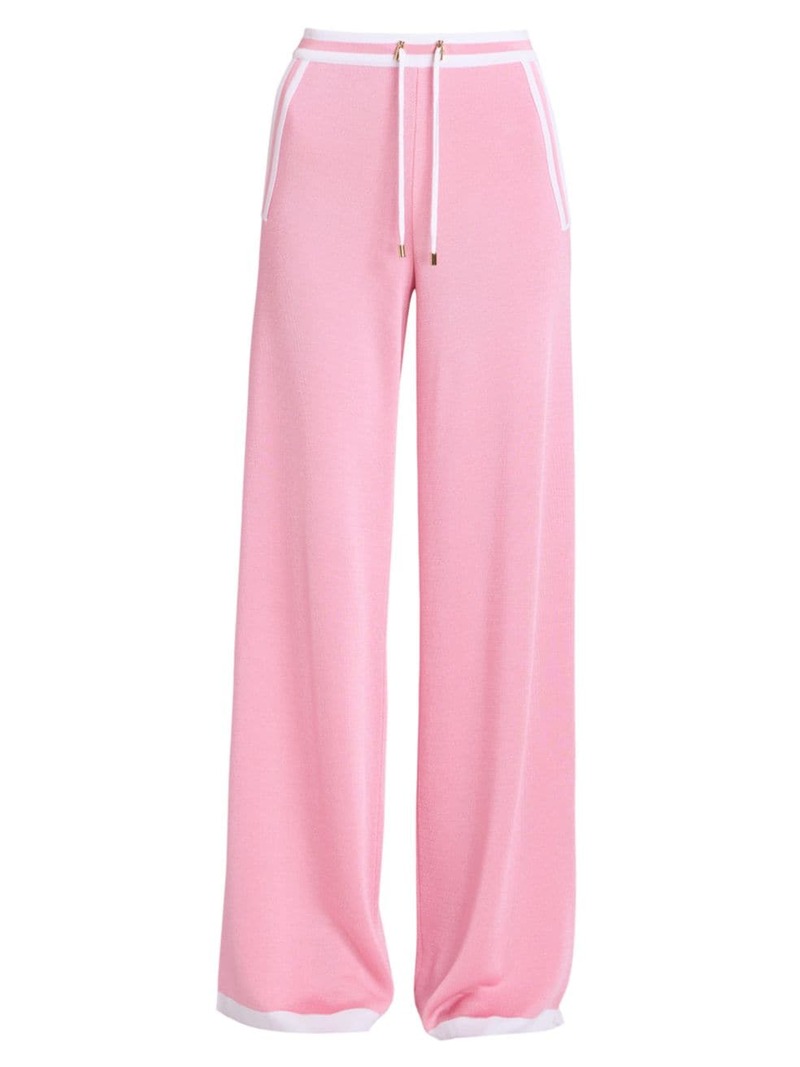 【楽天市場】【送料無料】 バルマン レディース カジュアルパンツ ボトムス Wide-Leg Knit Pants pink white