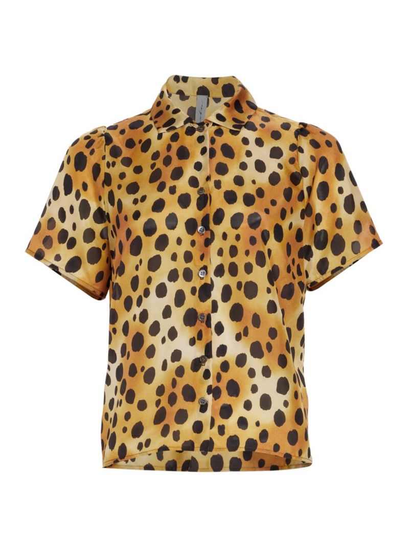 【楽天市場】【送料無料】 ラクエル・アレグラ レディース シャツ トップス Leopard Silk Camp Shirt classic