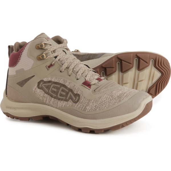 キーン レディース シューズ ブーツ・レインブーツ Keen Terradora Flex Mid Hiking Boots - Waterproof (For Women) Plaza Taupe/Windsor Wine ワイン