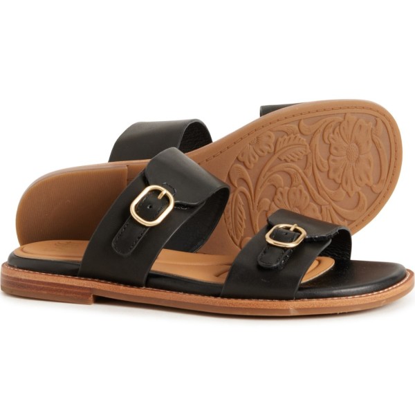 ホンブルグ帽 レディース シューズ サンダル なめし革 Sofft Noella Sandals - Leather (For Women) Black 黒いこと コンフォートサンダル-靴