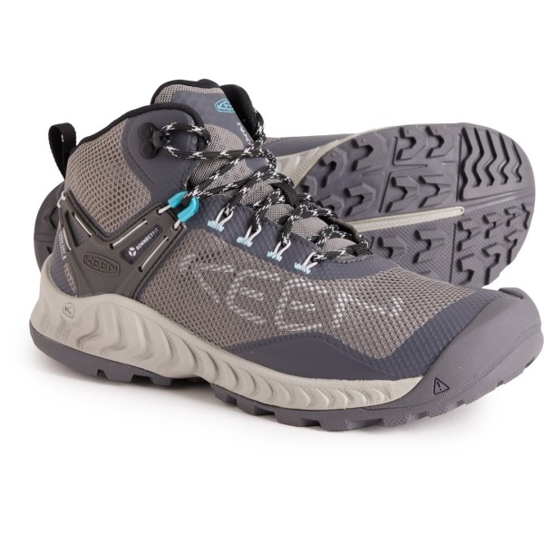 キーン レディース シューズ ブーツ・レインブーツ Keen NXIS Evo Mid Hiking Boots - Waterproof (For Women) Magnet/Ipanema