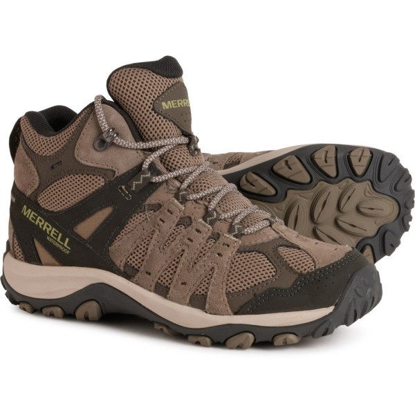 メレル レディース シューズ ブーツ・レインブーツ Merrell Accentor 3 Mid Hiking Boots - Waterproof (For Women) Brindle その他-ブーツ-レディース靴