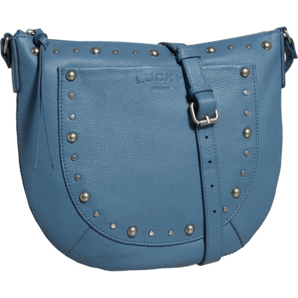 ラッキーブランド レディース 御徒面子 ショルダーバッグ なめし革 Lucky Brand Kyla Crossbody Bag - Leather Coronet Blue 青色