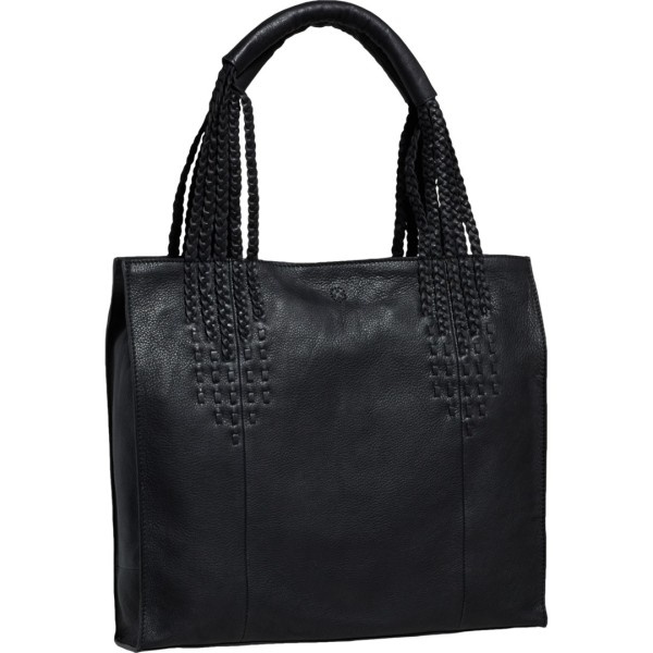ラッキーブランド レディース 御徒面子 ハンドバック なめし革 Lucky Brand Mina Tote Bag - Leather Black 黒いこと