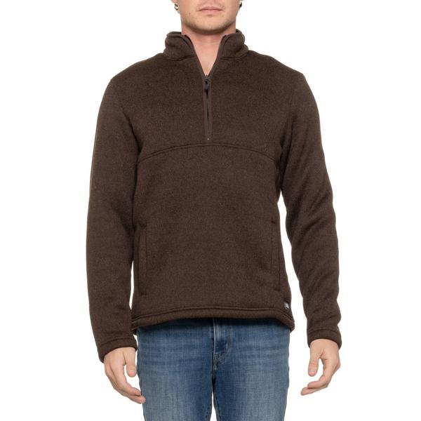 エディー バウアー メンズ アウター ジャケット・ブルゾン セーター Eddie Bauer Channel Sweater - Zip Neck H. Coffee Bean コーヒー