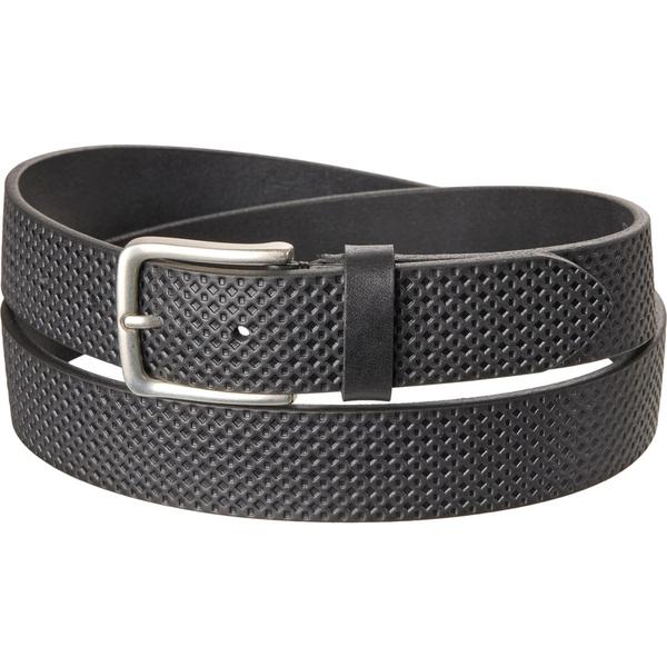 ウィルレザーグッズ メンズ アクセサリー ベルト Willeather Goods Embossed Golf Belt - Leather Black ブラック