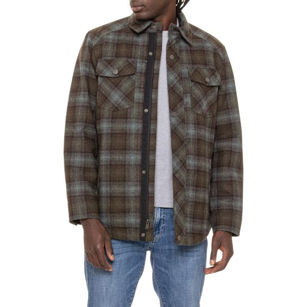 ペンドルトン メンズ アウター ジャケット・ブルゾン シャツ Pendleton Oswego Shirt Jacket - Insulated Brolive Blue Plaid ブルー