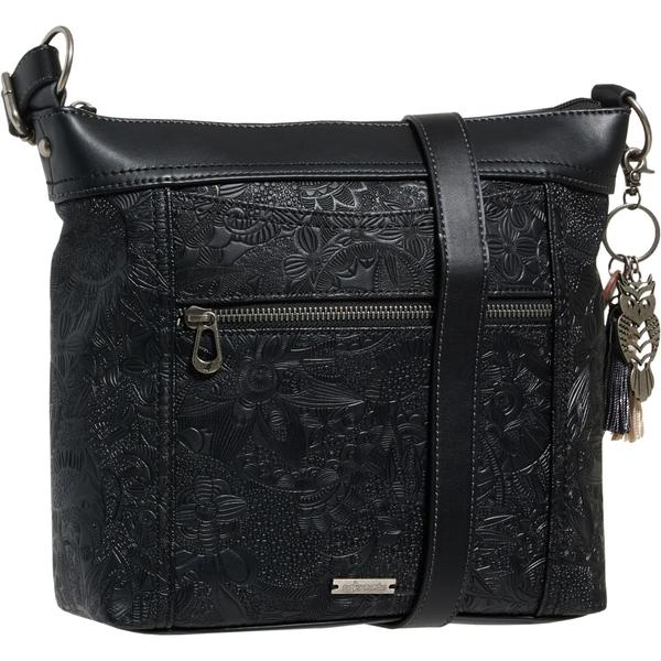 サック開びゃく レディース 御徒面子 Sakroots Arcadia Gen Crossbody Bag Black 黒いこと