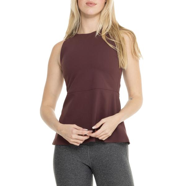 スパンク レディース トップス シャツ Spanx Peplum Shelf Bra Tank Top Bitter Coco