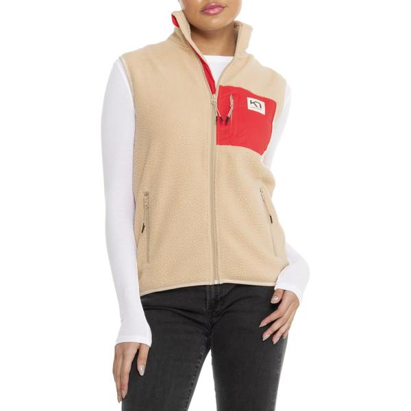 カリ ツラー レディース アウター パーカー・スウェット ベスト フリース Kari Traa Rothe Fleece Vest Oat