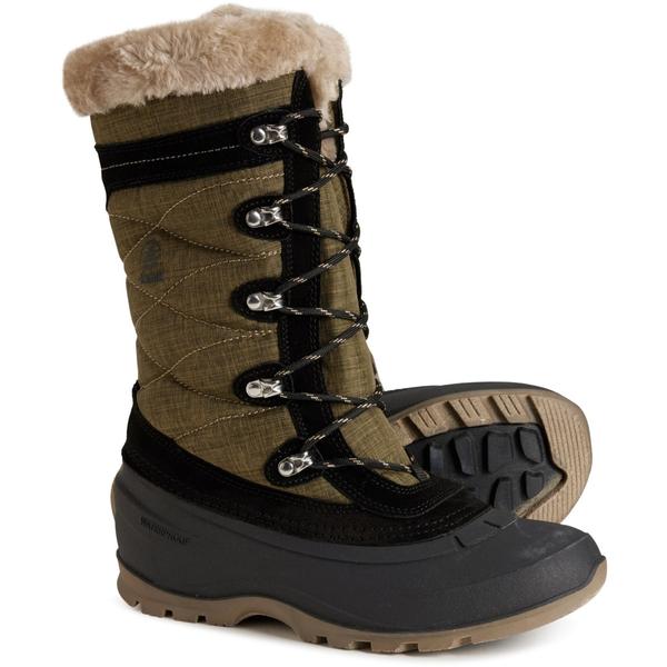 カミック レディース シューズ ブーツ・レインブーツ Kamik Snovalley 4 Pac Boots - Waterproof Insulated (For Women) Dark Olive オリーブ