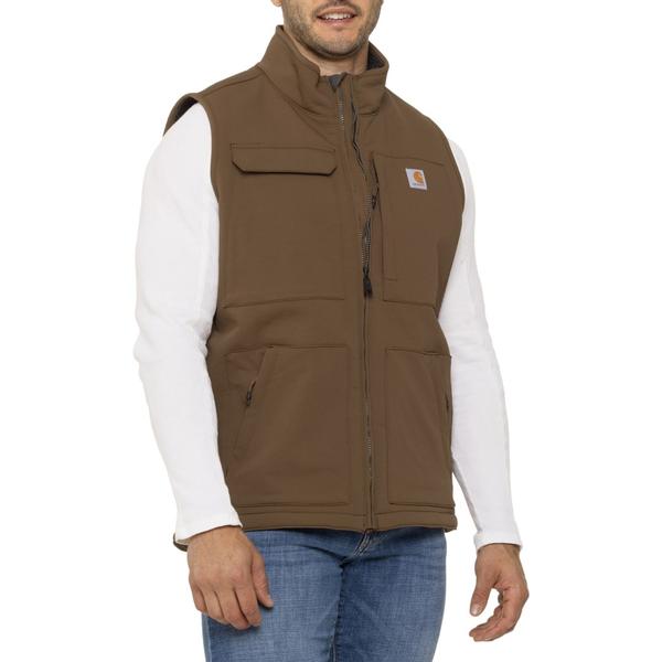 カーハート メンズ アウター ジャケット・ブルゾン リラックスフィットール ベスト Carhartt 104999 Big and Tall Super Dux Relaxed Fit Vest - Sherpa Lined Coffee コーヒー|ReVida 店