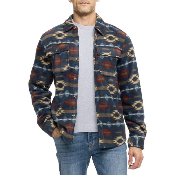 エディー バウアー メンズ アウター ジャケット・ブルゾン シャツ Eddie Bauer Sparrow Shirt Jacket Southwestripe Outer Space ストライプ 5,909円
