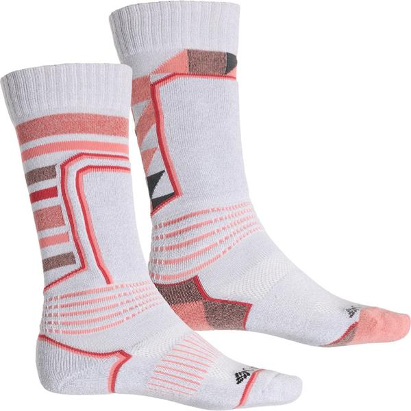 コロンビア メンズ アンダーウェア 靴下 Columbia Sportswear Thermal Geo Ski Socks - 2-Pack Over the Calf (For Men and Women) Grey/Grey グレー