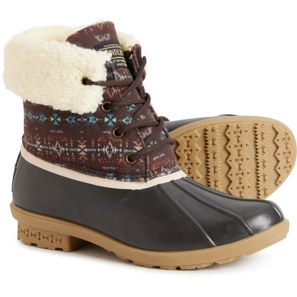 ペンドルトン レディース シューズ ブーツ・レインブーツ Pendleton Diamond Peak Miduck Boots (For Women) Brown 赤銅色 その他-レディース靴-ブーツ