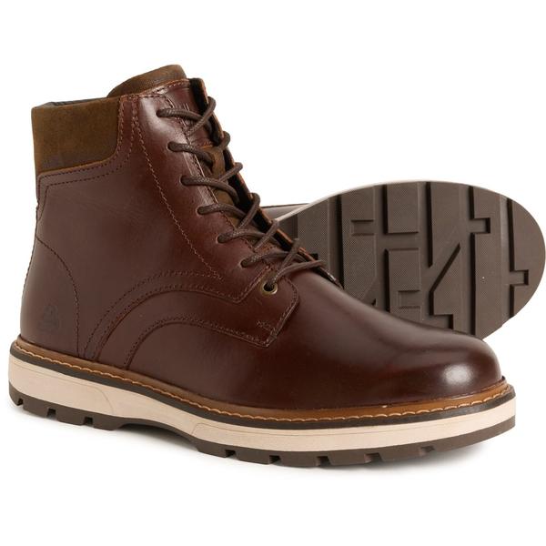 ブルボクサー メンズ シューズ ブーツ・レインブーツ レース レザー BULLBOXER Steve Lace-Up Boots - Leather (For Men) Dark Brown ブラウン