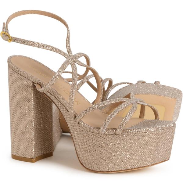 スチュアート ワイツマン レディース シューズ スニーカー プラットホーム サンダル Stuart Weitzman Made インチ Spain BarelyThere SQHI Platform Sandals (For Women) Poudre