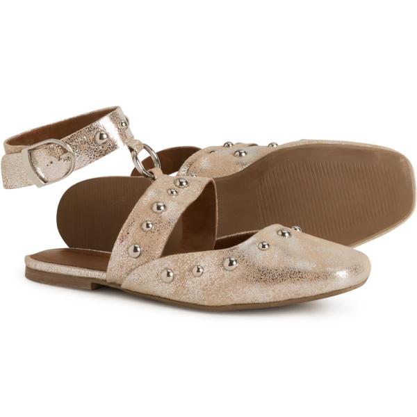 フリーピープル レディース シューズ パンプス レザー Free People Camille Mystic O-Ring Shoes - Leather (For Women) Champagne シャンパン｜ReVida 店