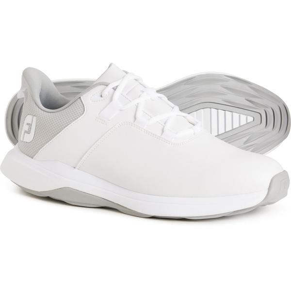 フットジョイ メンズ シューズ スニーカー FOOTJOY ProLite Golf Shoes - Waterproof Wide Width (For Men) White/Gray 白いこと