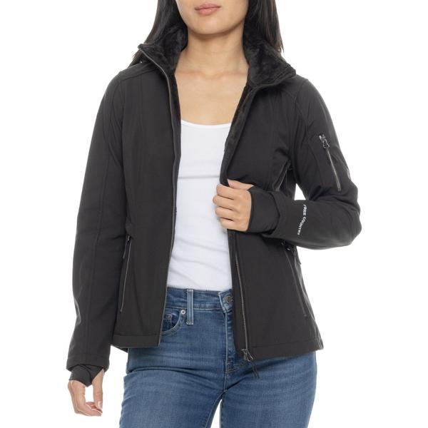 フリー カントリー レディース アウター ジャケット・ブルゾン フーデッドジャケット Free Country Super Softshell Hooded Jacket Black ブラック 8,954円