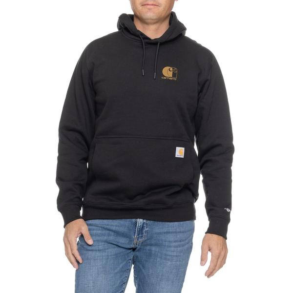 鉄道車両ハート型 メンズ トップス プルオーバー ロゴタイプ パーカー Carhartt 107064 Force Logo Hoodie - Factory Seconds Black 黒いこと