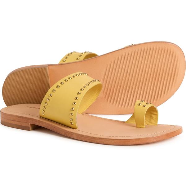 フリーピープル レディース シューズ サンダル レザー Free People Amelie Sandals - Leather (For Women) Sun Butter