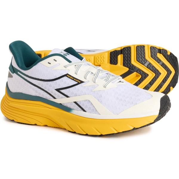 ディアドラ メンズ シューズ スニーカー Diadora Equipe Nucleo Running Shoes (For Men) White/Meditteranea/Kumquat ホワイト