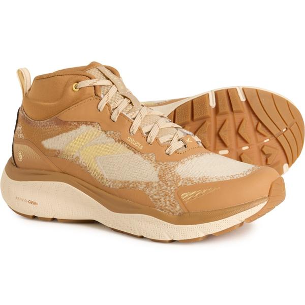 キーン レディース シューズ ブーツ・レインブーツ Keen Leiki Mid Hiking Boots - Waterproof (For Women) Safari/Chipmunk