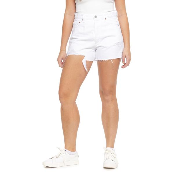 エージージーンズ レディース ボトムス ハーフパンツ・ショーツ ショートパンツ AG Jeans High-Rise Wedgie Shorts Authentic White Destructed ホワイト