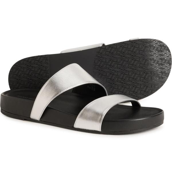 スチュアート ワイツマン レディース シューズ サンダル レザー Stuart Weitzman Miami Sport Slide Sandals - Leather (For Women) Silver シルバー