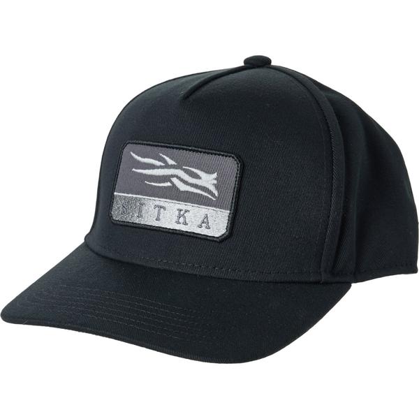 スィティカ メンズ アクセサリー 帽子 キャップ Sitka Crest Patchigh-Pro Snap Back Baseball Cap Black ブラック