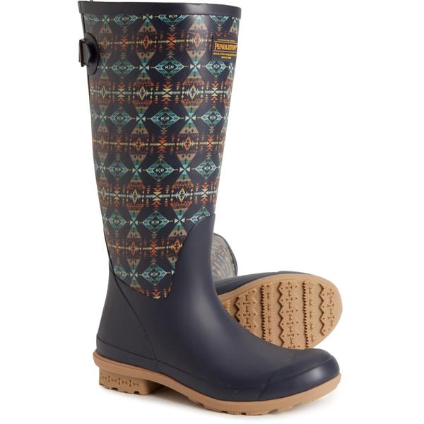 ペンドルトン レディース シューズ ブーツ・レインブーツ トール Pendleton Diamond Peak Tall Rain Boots - Waterproof (For Women) Navy ネイビー