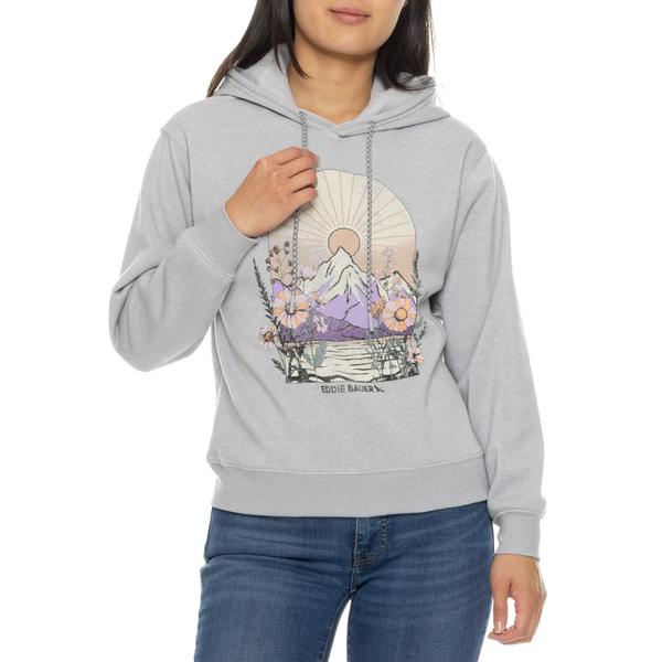 エディー バウアー レディース アウター パーカー・スウェット Eddie Bauer Linden Hoodie Heather Grey グレー 5,936円