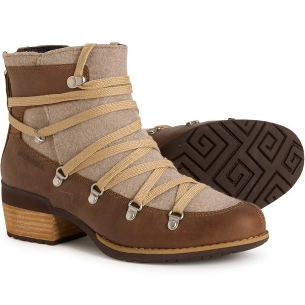 メレル レディース シューズ ブーツ・レインブーツ レザー Merrell Shiloh II Warm Boots - Leather (For Women) Camel キャメル