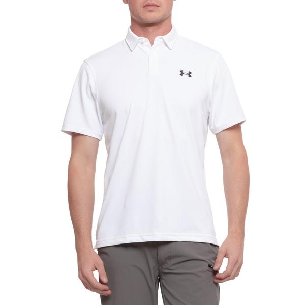 アンダーアーマー メンズ トップス シャツ Under Armour T2G Pique Polo Shirt - UPF 40 Short Sleeve White ホワイト