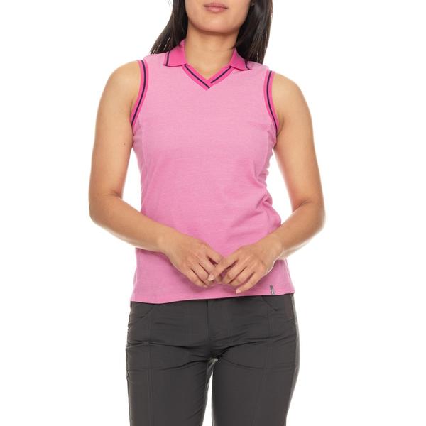 ケージェイユーエス レディース トップス シャツ Vネック ノースリーブ KJUS Bailey V-Neck Polo Shirt - UPF 50+ Sleeveless Magenta マゼンタ