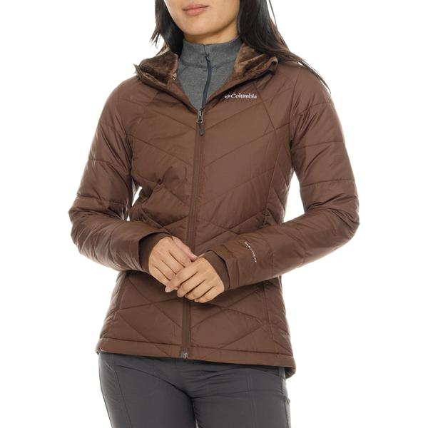 コロンビア レディース アウター 上衣・上衣 フーデッドジャケット Columbia Sportswear Heavenly Omni-Heat Hooded Jacket - Insulated Tobacco