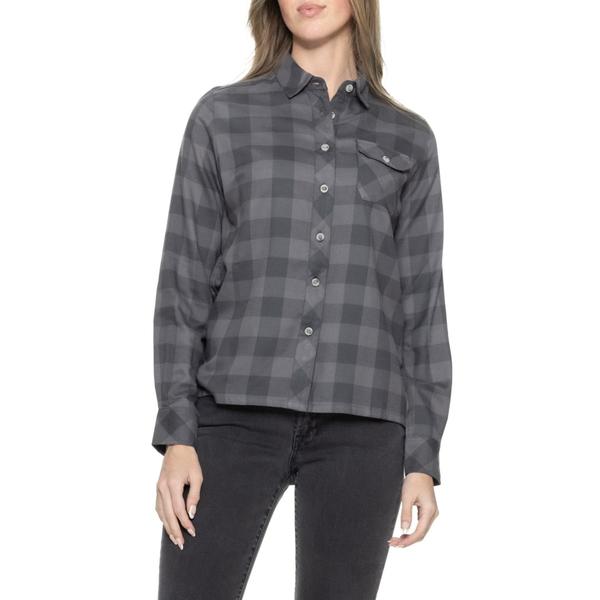 ストラフェ レディース トップス プルオーバー Strafe Durant Flannel Shirt - Long Sleeve Charcoal 濃灰色